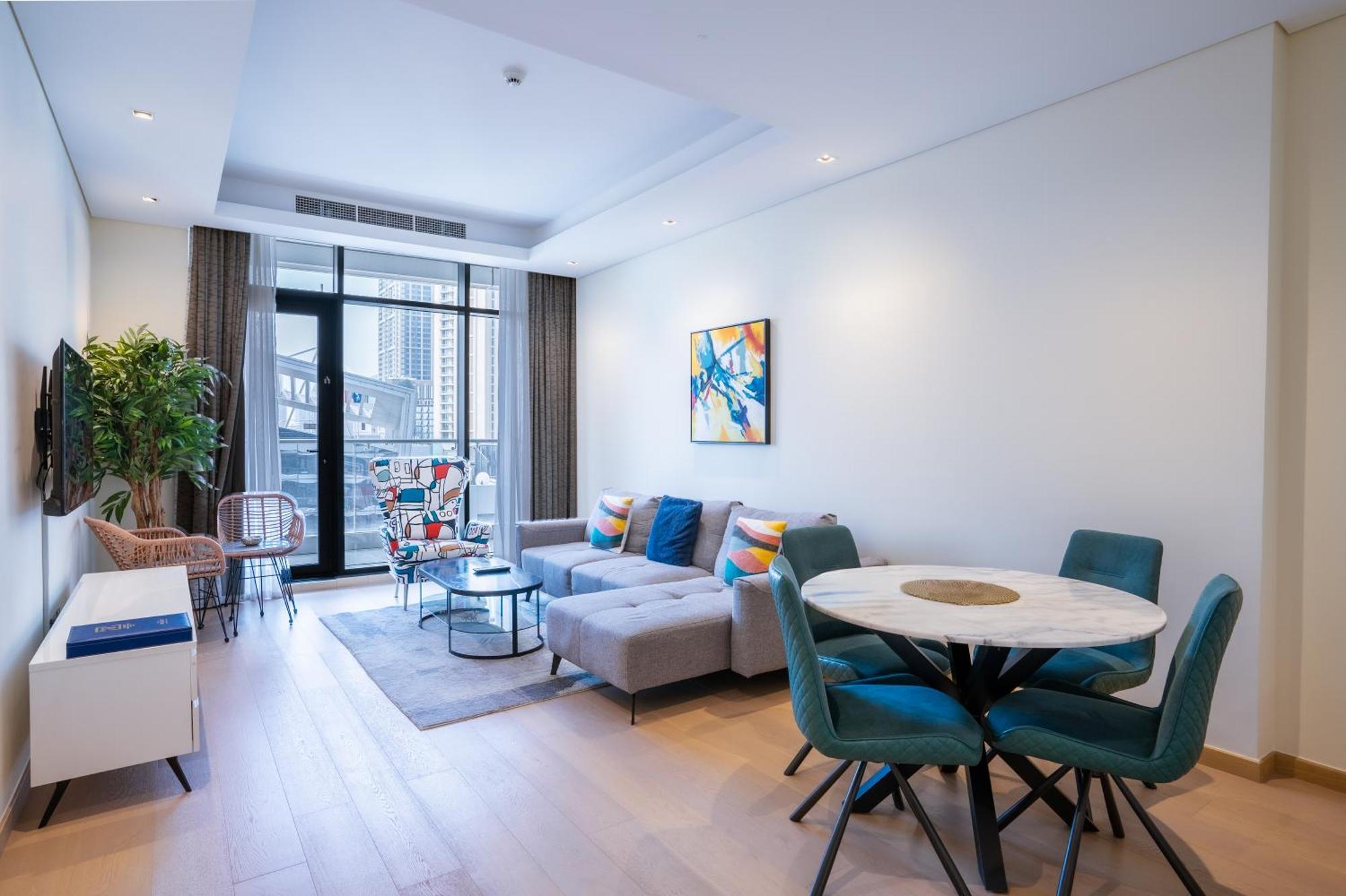 Rh- Modern Comfort, Bright 1Br Near Dubai Mall, City Views Eksteriør billede